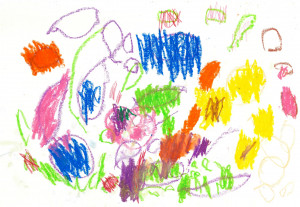 15.鈴木琴子（未就学児）：花とシャボン玉