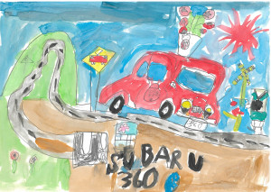 5.白川寛正（低学年）：花の宅配車