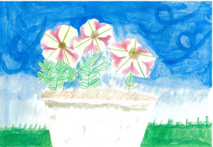 7.池田実礼（中学年）：風にゆれる花