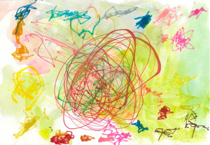 11.新井暖太（未就学児）：大きな花と小さな花