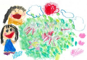 13.大浜色映（未就学児）：花と私