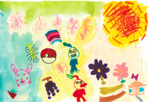 10.新井楓香（未就学児）：お花畑と好きなもの