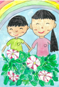 6.佐藤隼輔(中学年):花とぼくとおねえちゃん