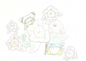 11.堀越絢菜（中学年）：花とカービィ